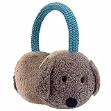 Gifts Treat Jungen Mädchen Ohrenschützer Kinder Weihnachten Verstellbare Ohrenschützer Plüsch Ohrwärmer mit Tiermuster Braun,M