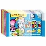Küchle Knabber-Esspapier 5er-Bündel 'Giveme5!' 125g im 8er Pack | 5 facher Nachspaß | Buntes Esspapier für extra Knabberfreude | Verschiedene Geschmäcker | Vegan | 8 x 125g