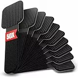 LABEL THE CABLE Selbstklebende Kabelhalter mit Klettverschluss für das Perfekte Kabelmanagement - Kabel Organizer für Wand und Schreibtisch - LTC Wall Straps - 50 Stück - Schwarz - PRO 3110, 50 STK