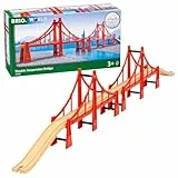 BRIO World 33683 Hängebrücke - Eisenbahnzubehör Holzeisenbahn - Kleinkinderspielzeug empfohlen für Kinder ab 3 Jahren