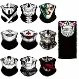 Yuqilin 10 Stück Halstuch Motorrad Herren Nahtloses Design Schlauchschal Herren Dehnbar Multifunktionstuch Damen Atmungsaktiv Motorrad Tuch Gesicht Unisex für Laufen Wandern Outdoor-Aktivitäten