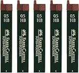 Faber-Castell Super-Polimer-Ersatzminen (5 Einheiten, 0,5 HB), Menge 5, 60 Minuten