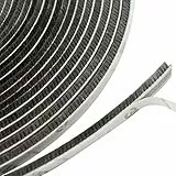 SEIYOGDS 10M Bürstendichtung Selbstklebend - Türbodendichtung Insektenschutz 7 mm(B) x 6 mm(D) x10M(L), Grau