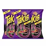 Takis Sweet Chili Hot Maischips mit süßem Chili Geschmack 100g (3er Pack) | Knusprige, frittierte gerollte Snacks | Pikant und würzig