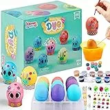 Klever Kits 47-teiliges Set zum Dekorieren von Ostereiern, Geschenk mit Mal-Bastelsets, Aufklebern für Kinder, Jungen und Mädchen, kreative Aktivität zu Ostern, Partydeko, Partygeschenk