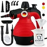 Neighbour's Friend® Dampfreiniger Neues Modell – Leistungsstarker Hand Steam Cleaner, 3,5 Bar Druck, 4m Kabel, 350ml Tank I Handdampfreiniger für Auto, Werkstatt, Haushalt & Fensterreinigung