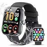 Coucur Smartwatch Herren Damen, 1.96' HD Smart Watch Fitness Tracker mit Telefonfunktion, 110+ Sportmodi Fitnessuhr Herzfrequenz Schlafmonitor Schrittzähler, IP68 Wasserdicht Sportuhr für Android iOS