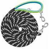 Aystkniet Schleppleine für Hunde, 5M 10M 15M 20M 30M Lange schleppleine mit 2 Wirbelhaken, Trainingsleine für Kleine Mittlere und Große Hunde, Starke Hundeleine Laufleine für Große Hunde bis 150kg