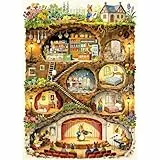 HUADADA Puzzle 1000 Teile - Puzzle 1000 Teile Erwachsene - Familieninteraktives Puzzle Geschenk -Thema:Kaninchenbau