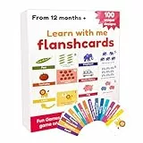 Lernkarten für Zahlen, Vokabelspielzeug mit 100 Teilen, Lernkarten Buchstaben und Zahlen aus Papier – ab 1 Jahr für Kleinkinder, , Mädchen, Kindergarten, Schule zu Hause