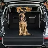 Toozey Kofferraumschutz Hund mit Seitenschutz - Universal Auto Kofferraum Hundedecke - Wasserdicht, Reißfestigkeit & pflegeleicht - Robuste Schutzmatte für Hunde, Schwarz - XL（208*105cm））