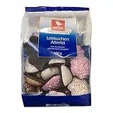Weiss Lebkuchen Allerlei mit Zartbitterschokoladenboden (400g Packung)