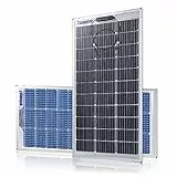Topunive Solarpanel 2 Stücke 100W 12V Bifazial Monokristalline Doppelseitige Solarmodul 100 Watt 12 Volt für 12V Batterien Wohnwagen Wohnmobil Boot Yacht Marine Balkon Solaranlage
