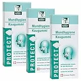 BADERs PROTECT Mundhygiene Kaugummi aus der Apotheke. Antibakterieller Schutz für den Mundraum mit Teebaumöl, Grüntee und Xylit. 3 x 20 Kaugummi-Quadrate