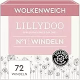 LILLYDOO hautfreundliche Baby Windeln - Größe 1 (2+ kg), Halbmonatsbox (72 Stück), Sicherer Auslaufschutz, Weich, Ohne Parfüme & Lotionen für empfindliche Haut, Dermatologisch getestet