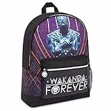 Marvel Rucksack Kinder Avengers Kinderrucksack Jungen und Mädchen(Schwarz)