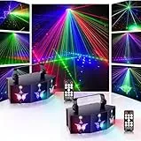 propulsion Life Discolicht Partylicht, 2PC DMX 9 Lens LED RGB Partylicht Stroboskop, disco licht mit Sound Aktiviert für Home Party Klub Geburtstag Hochzeit Konzert Bar