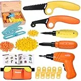 ZLemma Kinder Karton Baukasten 258-teilig – Werkzeugset mit Bohrer, Sicherheitssäge, Falzroller, Scharnieren & Schrauben – Kreatives DIY Bastelset mit Tragetasche & Geschenkbox