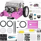 Makeblock mBot Robot Car STEM Spielzeug Roboter Kinder Programmierbares Roboticset Geschenke für Kinder Roboter Programmierbar mit Scratch/Arduino, Programmieren Lernen mit APP Steuerung, Rosa