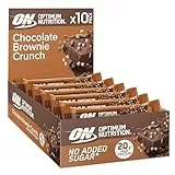 Optimum Nutrition Chocolate Brownie Crunch Protein Riegel, 10er Pack (1 x 65 g)