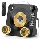 Greadio CD Player Tragbar mit Bluetooth 5.0, Kinder CD Spieler mit Lautsprecher, Fernbedienung, HiFi-Sound, Staubschutz, AUX/USB-Wiedergabe, Tragbarer cd Player für Zuhause