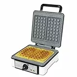 Cecotec Waffeleisen Fun Gofrestone .RockStone Antihaftbeschichtung, einstellbarer Thermostat, großformatige Waffeln, 1200 W.