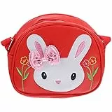 TENDYCOCO Umhängetasche für Mädchen Strandtasche trendige Geldbörsen Damenbrieftaschen kleine Umhängetasche Mädchenhandtasche für kleine Mädchen Dampf Tragetasche Gürtel Hase