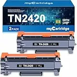 MYCARTRIDGE TN2420 Compatible Brother TN-2420 TN-2410 Toner for Brother MFC-L2710DW MFC-L2710DN MFC L2710DW MFC L2710DN HL-L2350DW HL-L2375DW DCP-L2530DW (2 Black)