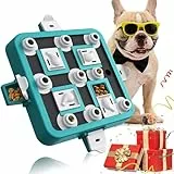 Dufuso Hundespielzeug Intelligenz, Intelligenzspielzeug für Hunde Große/mittlere/Kleine Hunde Spielzeug intelligent Hund intelligenzspielzeug-Stufe 3 -Blau und Weiß
