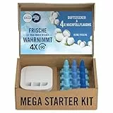 Febreze Programmierbarer Lufterfrischer 3Volution Duftstecker Starter-Kit + 4x Nachfüllflakons Reine Frische, Elektrischer Raumduft mit 3 Wechselnden Düften Zum Bekämpfen Von Gerüchen