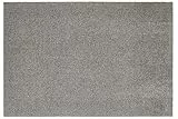 andiamo Fußmatte Samson – waschbare Fussmatte innen – rutschfeste und saugfähige Schmutzfangmatte aus Baumwolle – pflegeleichte Türmatte 60 x 100 cm cm, Granit