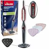 Vileda Steam Plus Pro Compact Dampfreiniger | Tötet bis zu 99,9% der Bakterien & Viren | Für empfindliche Böden | 4 Dampfstufen | Abstellunterlage | Comfort-Pack