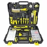 WMC Tools Werkzeugkoffer gefüllt 1001 teilig – umfangreiches Werkzeugset Haushalt für Renovierung, Montage und Wartung, vielseitiges Heimwerker Set mit Heissklebepistole und Zubehör