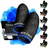 RISOKA® 10 Stück Gaming Finger Sleeves - Perfekter Touchscreen Glide - Geeignet für alle Spiele - Gaming Gadgets Sachen Zubehör für Zocker + Gamer - Finger Sleeve Handschuhe - Handy Controller