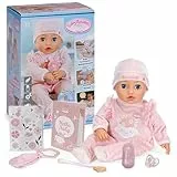 Baby Annabell Interaktive Annabell 43 cm – Babypuppe mit weichem Körper mit realistischen Bewegungen, Geräuschen und Zubehör – geeignet für Kinder ab 3 Jahren