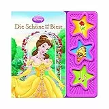 Die Schöne und das Biest: wattiertes Kinderbuch, 3-Button-Soundbuch, Disney-Pappbilderbuch mit 3 Geräuschen