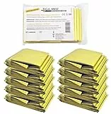 Tiga-Med Rettungsdecken 50 Stück – Thermodecke Gold/Silber 210 × 160 cm – einzeln verpackt – Notfall & Erste-Hilfe-Ausrüstung