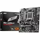 MSI PRO A620M-E Mainboard Micro-ATX - Unterstützt AMD Ryzen 7000 Series Prozessoren, AM5 - DDR5 Memory Boost 6400+MHz/OC, 1 x PCIe 4.0 x16, 1 x M.2 Gen4