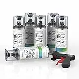 AUPROTEC Lackspray AUPROPAINT MAT schwarz matt Sprühlack Auto Lack Spray 6x 400ml + 1x Original Pistolengriff