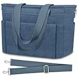 TEUEN Handtasche Cord Tasche Damen Leichte Tote Bag Lässige Shopper Umhängetasche Crossbody ＆ Henkeltaschen mit Mehreren Taschen und Abnehmbaren Schultergurten für Arbeit Schule Reisen Einkaufen