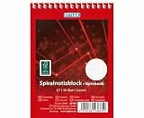 Stylex 43865 Notizblock, DIN A7, Kariert, 40 Blatt