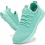 MGNLRTI Damen Turnschuhe Laufschuhe Fitnessstudio Tennis Sneaker Walking Damen Slip-on Sportschuhe, blaugrün, 38 EU