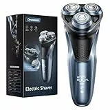 Dyoonoer Trocken Rasierer Herren Elektrisch: Elektrorasierer Herren, IPX7 Wasserdichter Nass und Trocken Wiederaufladbarer Rasierer mit Ausklappbarem Trimmer Kabelloses Laden & Premium-Sound