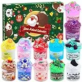 Funewest Slime Adventskalender 2025 Kinder – 24 Tage Schleim Kinder Weihnachtskalender, Weihnachten Überraschungen Geschenk ab 3 4 5 6 Jahre Mädchen, Jungen