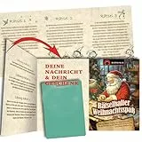 Berninja Rätselkarte für Geldgeschenke verpackung – kreative Gutscheinverpackung – Rätselspaß als Grußkarte (Weihnachtsrätsel) - Gutscheinkarten-Etuis