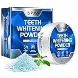 Teeth Whitening Powder with PAP 50g für Zähne Aufhellen - Effektive Aufhellung Gegen Verfärbungen von Kaffee, Rauchen & Wein - Sanft für Sensitive Zähne - Gentle than Whitening Strips
