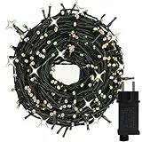 lichterkette funkeleffekt 300Led 30M Lichterketten Weihnachtsbaum Lichterketten mit funkelndem Effekt Ein Blinker pro 10 Glühbirnen Innen-Außen