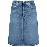 Tommy Hilfiger Damen DNM A-Line Skirt Hw Melww0Ww42881 Andere Röcke, Denim (Mel), 64