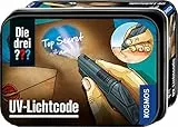Kosmos Die DREI ??? UV-Lichtcode, Geheimnachrichten entschlüsseln, Detektiv-Spielzeug, Detektiv-Ausrüstung, Detektiv-Set, Mitbringsel Kindergeburtstag, Geschenk für Kinder ab 7-12 Jahre
