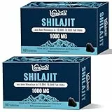 Shilajit Tabletten 30.000 mg Hochdosiert, 100 % Reines – Original Himalaya Shilajit, Reich an Fulvinsäure & 85+ Spurenelementen (60 stück (2er Pack))